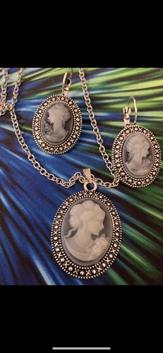 Gemme cameo schmuckset kette - cameo,