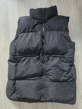 Weste wattiert Longweste Schwarz Gr. 40 von Amisu