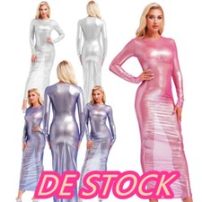 Frauen~Kostüm Verein Kleid Stretchy Outfits Shows Maxi Karneval Schlank Fit Eng