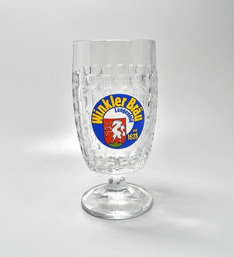 Vintage winkler brau bierglas - vintage,