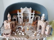 Einzigartige Weihnachtskrippe, Orientalische Landschaft, handgefertigt 