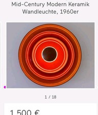 Mid-Century Wandlampe Vintage