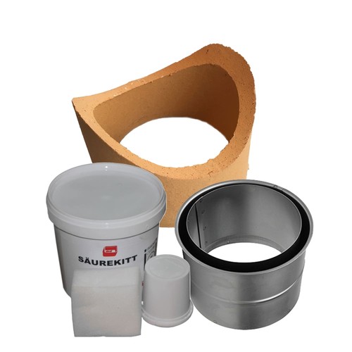 Kaminanschluss set sendeo kurz - kaminanschluss-set,
