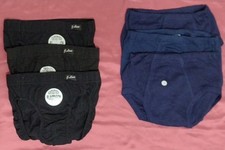 3er Pack Slip  Männer Unterhosen Baumwolle schwarz, blau Große 6/L,  5/M