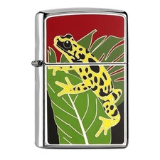 ZIPPO chrom poliert Golden Poison Frog 2008035