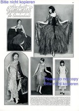 Elegantes festliches Kleid 1 XL Seite Foto Bilder Deutschland 1929 20er Mode Grit Bub - 