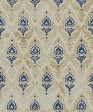 Essener Tapete Damaschi 1 23638 Ornament Barock beige blau Vliestapete Vinyl 