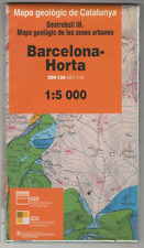Geologische Karte von einem Teil von Barcelona 1 : 5000 (!) aus dem Jahr 2009