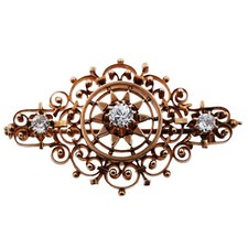 Brosche 585 Gold 14 Kt