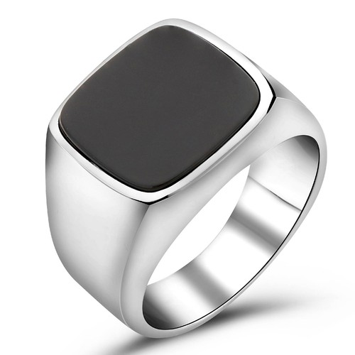 Siegelring onyx stein schwarz - siegelring,