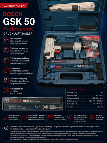 Druckluftnagler gsk bosch - gsk,