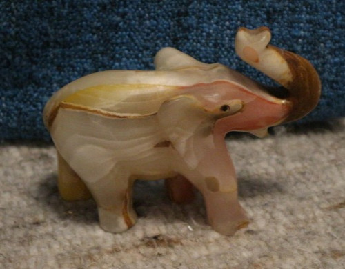 Vintage onyx marmor figur - vintage,