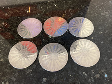 6 x Untersetzer antikes Teil für  Kannen, Karaffen, Blumen,  - versilbert  ⌀ 12