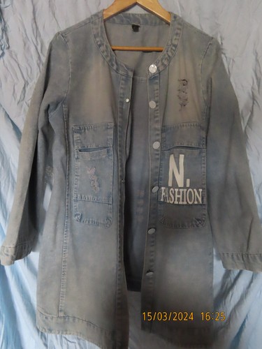 Jeansjacke langege blau - jeansjacke,
