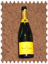Veuve Clicquot Brut Champagner 0,75 L Flasche leer 1 Stück deko Leerflasche