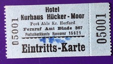 Alte Eintrittskarte Ticket