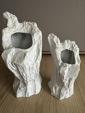 Hutschenreuther  2 Vasen FELS Bisquitporzellan 70er Vase Porzellan Design 70s