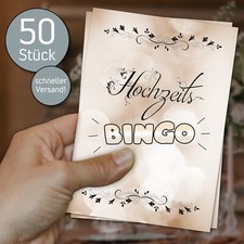 Hochzeitsbingo 50 Karten