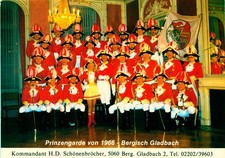 NW025-Ansichtskarte Bergisch Gladbach Prinzengarde Fastnacht Rheinisch-Bergisch