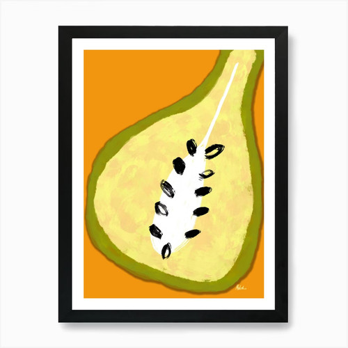 Birnenfrucht kunstwerk 1 - kunstwerk,