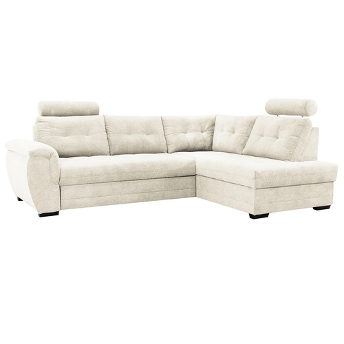 Ecksofa cream microfaser - microfaser,