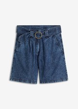 Jeansshorts mit breitem