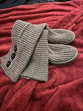 UGG Damen Stiefel Größe 40 Grauen Wolle Mit Lammfell Gefüttert, Neuwertig