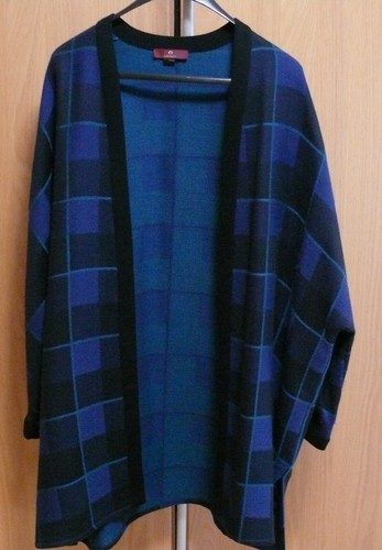 Aigner strickjacke mantel blau - strickjacke/mantel,