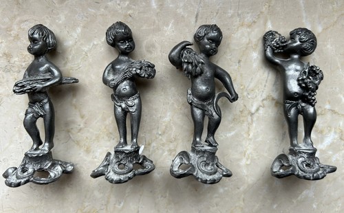 Zinn figuren putten - figuren,, knaben