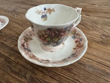 Royal Doulton Brambly Hedge Autumn Kaffeetasse und Untertasse Knochenporzellan 