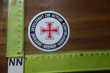 Alter Aufkleber Schwimmen Segeln Surfen Boot Rettung DGZRS Bremen (NNA)