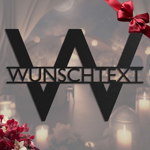 Willkommensschild mit