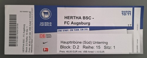 Ticket hertha bsc berlin fc - berlin,