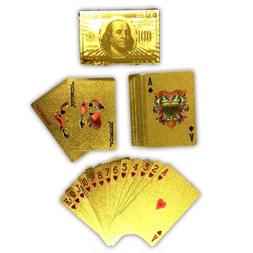 Spielkarten deck vergoldet - spielkarten,