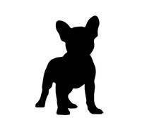 2 Aufkleber French Bulldog Dog Hund Silhouette  Auto Sticker Tuning JDM Decal 