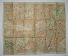 Brunn’s Plan von München Hauptstadt der Bewegung – mit Münchener Straßenbahnnetz