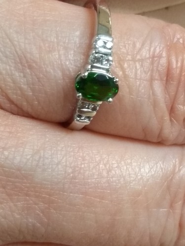 Ring chromdiopsid grün 925 - –grün,