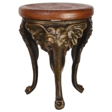 Gusseisen Bronzeoptik Hocker