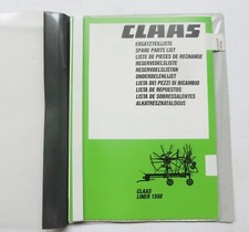 CLAAS LINER 1550  Kreiselschwader Ersatzteilliste 1994 Lagerexemplar