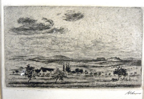 Um1900 weite landschaft - /,