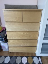 Malm Kommode 6 Schubladen Buche Hell Ikea