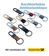 Schlüsselanhänger Karabinerhaken Schlüsselring  kunstleder Edelstahl Anhänger