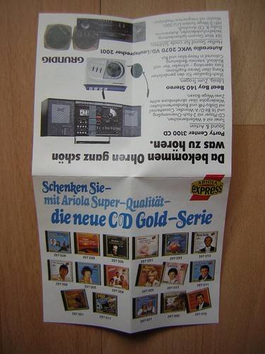 Kassette flyer beilage - mc,