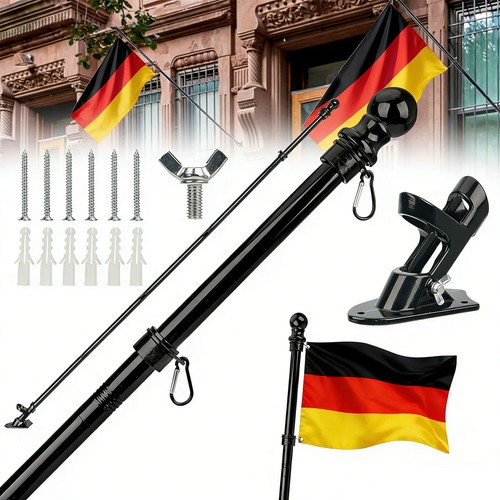 Fahnenstange set metall - fahnenstange,