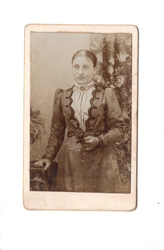 Cdv foto feine dame - dame,
