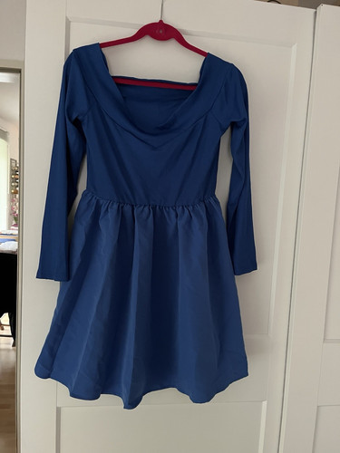 Damen tanz kleid blau kurz - tanz,