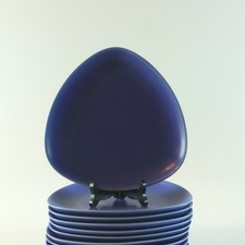 8x Hoganas Keramik Dreieck Teller Schweden Mid Century Skandinavisches Design