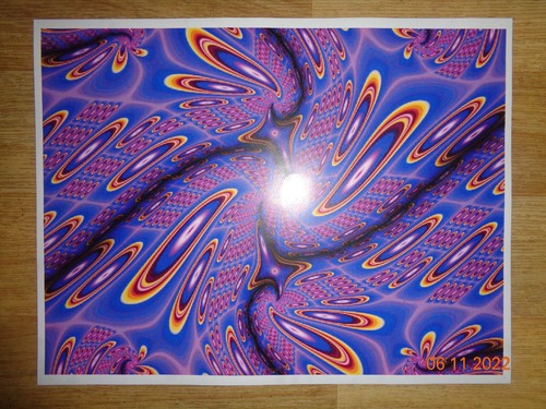 Psychedelic fractal art print - art,