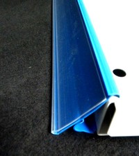 Preisleisten 10x neu 125cm Tego Kind Linde blau Scannerleisten Schlecker Regal