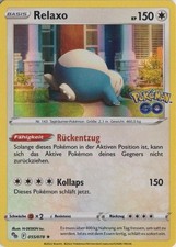 Pokemon GO Relaxo PGO 055/078 HOLO Einzelkarte - DEUTSCH - PKM Karte M/NM
